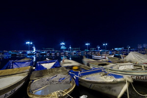 Fishing boats during night. Bulb shot ( 30 sec. exposure ... by Rico Besserdich 